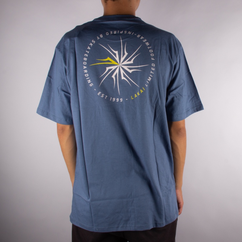 Camiseta Lakai Spiral Azul Claro